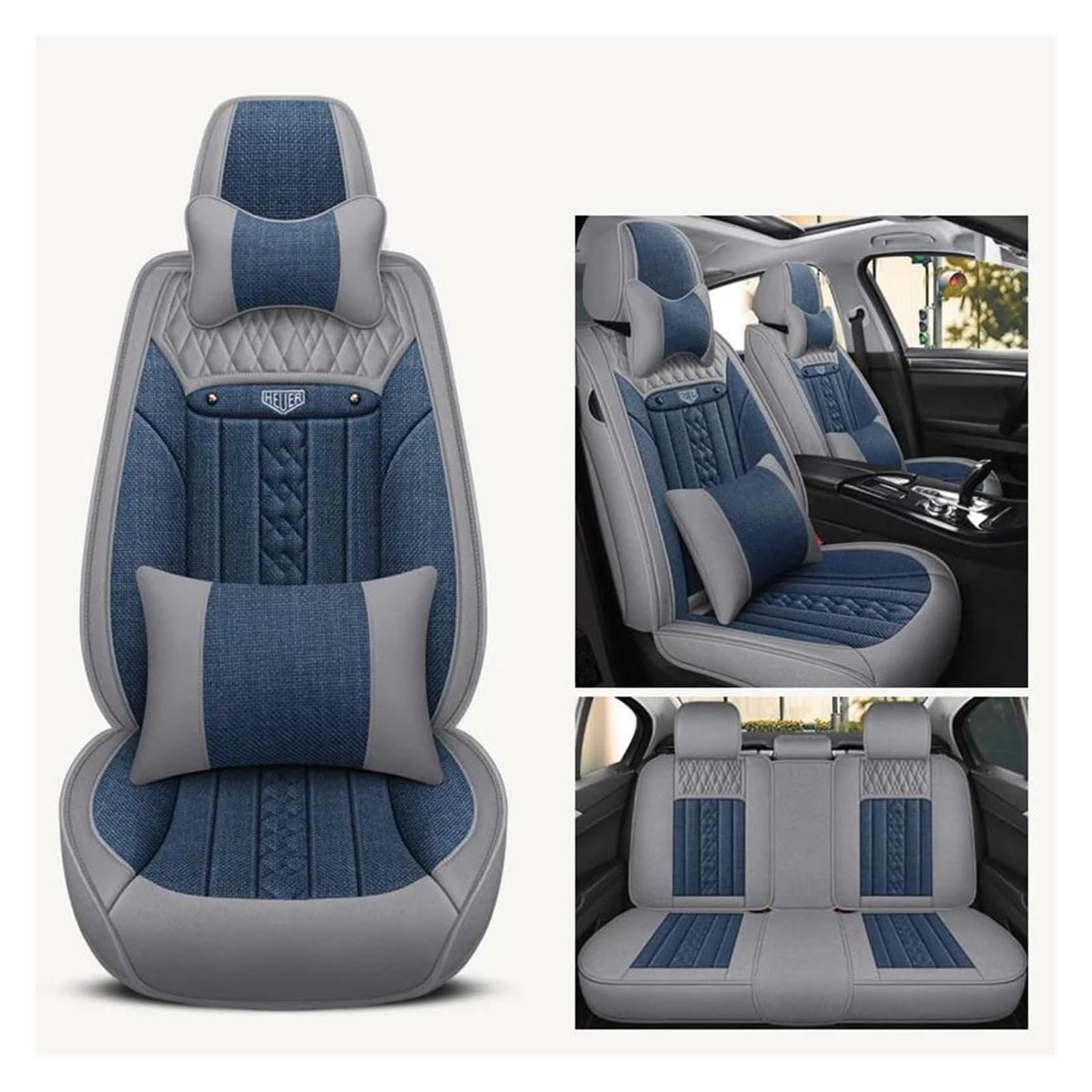 VKVZGPRARW Auto Sitzbezug Für Fluence Für M&EGANE 3 4 Für T&iguan Für ID4 Für T&OUAREG Für Dodge Für Journey Leder Autositzbezüge Vollen Satz(Color 9) von VKVZGPRARW