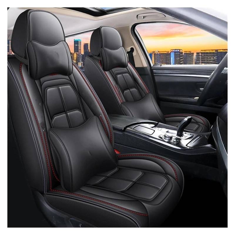 VKVZGPRARW Auto Sitzbezug Für Focus MK2 Für Edge Für Explorer Autositzschoner Autositzbezüge Autositzbezug Für Alle Automodelle(Black Pillow) von VKVZGPRARW