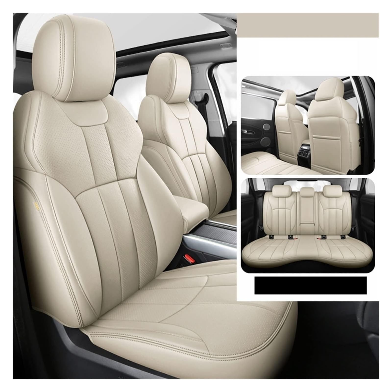 VKVZGPRARW Auto Sitzbezug Für Grand Cherokee Wk2 Maßgeschneiderte Autositzbezug Set Siège Auto Ensemble Coussin Siege Housse Schutz(Red-Brown-Panel) von VKVZGPRARW