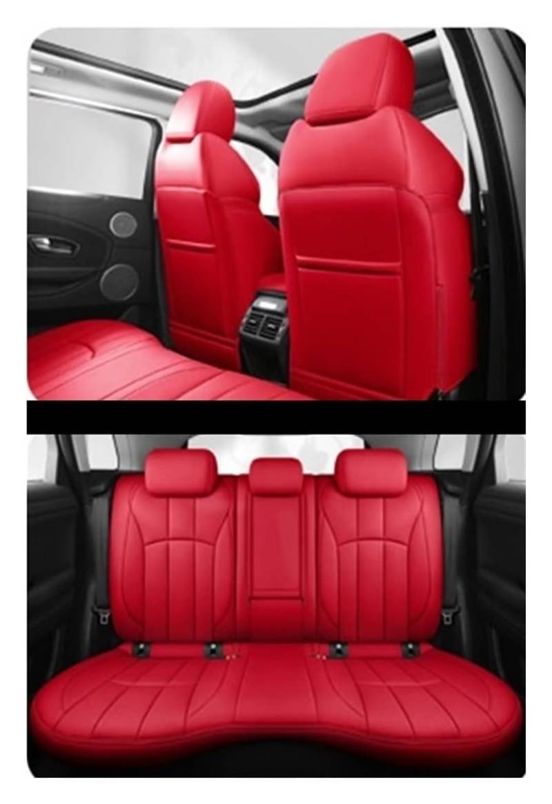 VKVZGPRARW Auto Sitzbezug Für Grand Cherokee Wk2 Maßgeschneiderte Autositzbezug Set Siège Auto Ensemble Coussin Siege Housse Schutz(rot) von VKVZGPRARW