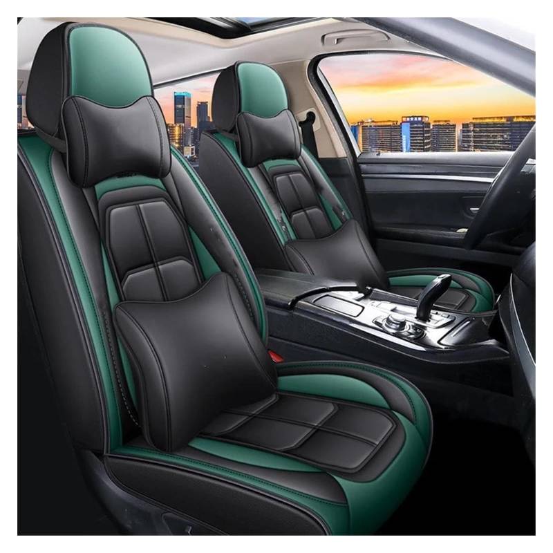 VKVZGPRARW Auto Sitzbezug Für KIA Alle Automodelle Für Sportage Für Ceed Für Rio Für NIRO Für Stinger Innen Auto Sitzbezug Autositzbezüge Universal(Blue Pillow) von VKVZGPRARW