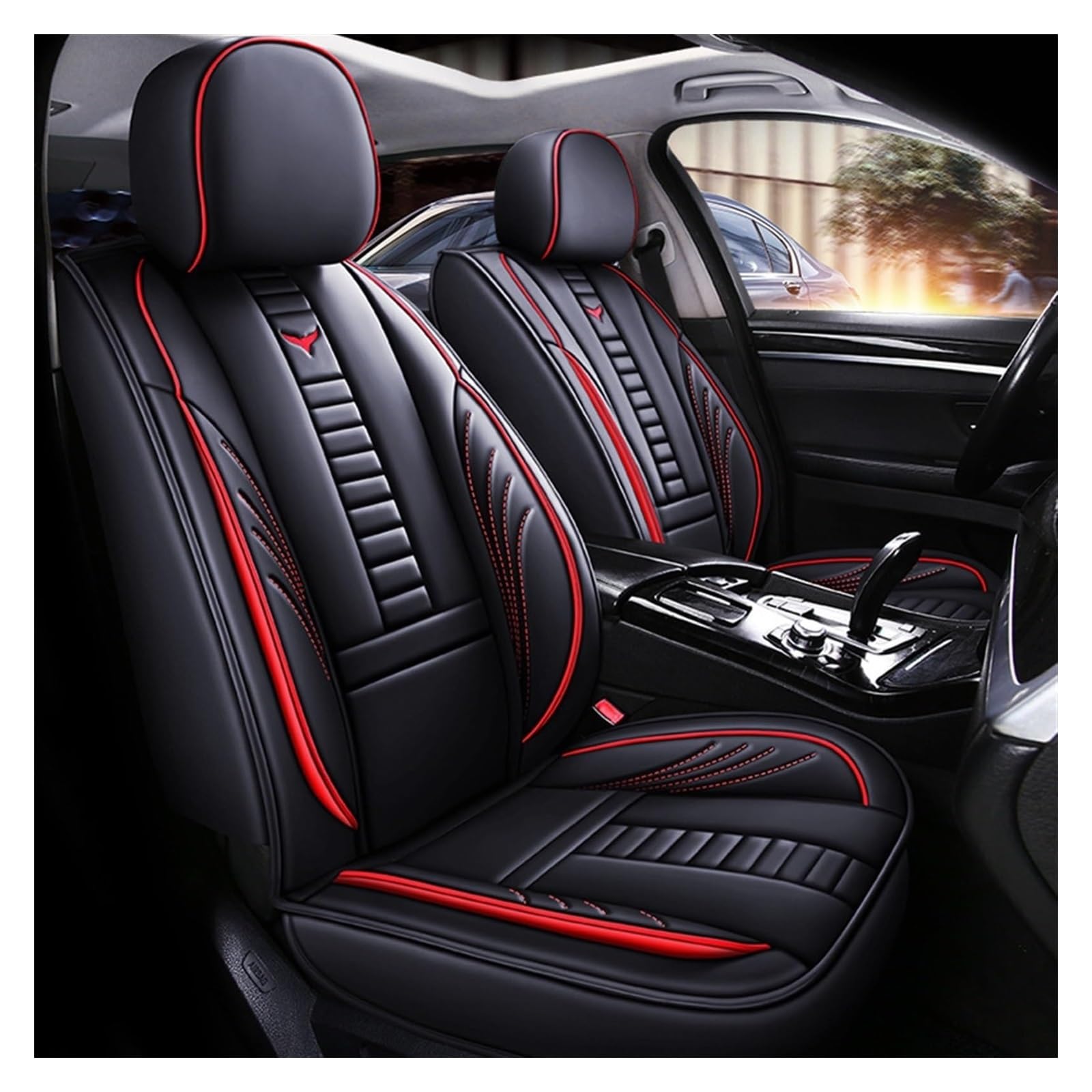 VKVZGPRARW Auto Sitzbezug Für M&EGANE 2 3 Für Fluence Für Scenic Für Clio Für Captur Für Kadjar Für Logan 2 Für Duster Auto Sitzbezüge Leder(Style 1) von VKVZGPRARW