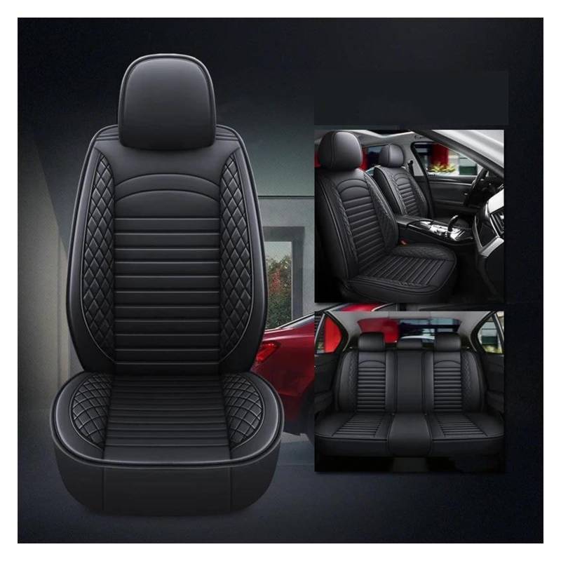 VKVZGPRARW Auto Sitzbezug Für M&EGANE Für Koleos Für Laguna Für Kadjar Für Scenic Für Espace Für Fluence Autositzbezüge Universal 5 Sitz Auto Sitzbezug(Black A) von VKVZGPRARW