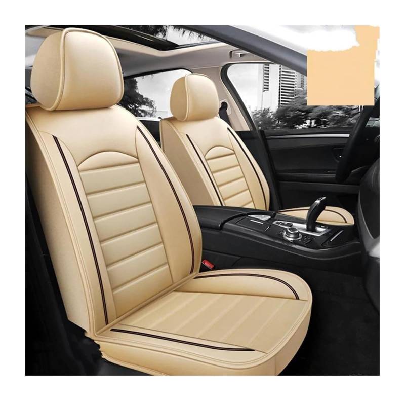 VKVZGPRARW Auto Sitzbezug Für M&ITSUBISHI Für Outlander Für ASX Für Eclipse Für Cross Für Lancer Autositzbezüge Autositzbezug Autositzbezüge(Beige) von VKVZGPRARW