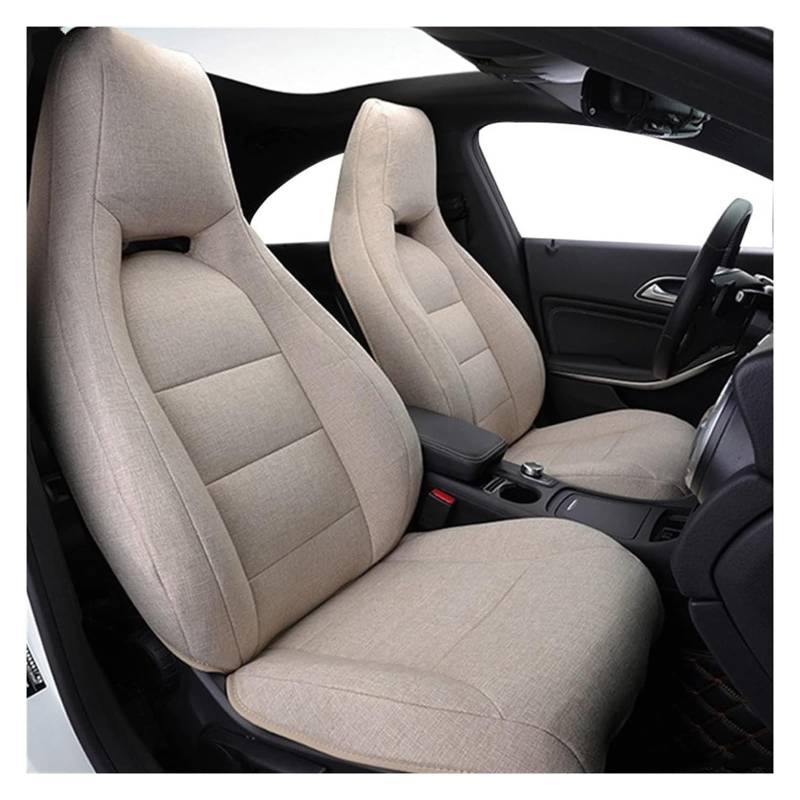 VKVZGPRARW Auto Sitzbezug Für M&ercedes Für B&ENZ Cla200 A180 Gla220 A200 A260 GLC260 E300L C200L Autositzset Sitzkissenbezug Benutzerdefinierter Sitzbezug(Beige) von VKVZGPRARW