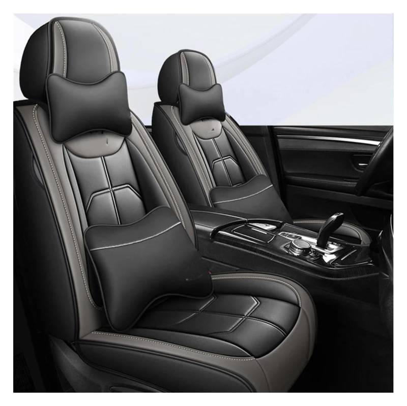 VKVZGPRARW Auto Sitzbezug Für M&ercedes Für B&ENZ Für B-Klasse W246 W245 W242 W247 Für B-Klasse B180 B200 B250 Autositzschoner Autositzbezüge(Luxury Black Grey) von VKVZGPRARW