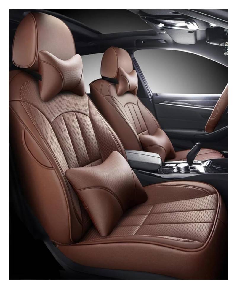 VKVZGPRARW Auto Sitzbezug Für M&ercedes Für B&ENZ Für W212 ML W164 W203 W205 W163 W204 W210 CLA W169 GL X164 Autositzbezüge, Custom Car Seat Cover(Braun) von VKVZGPRARW
