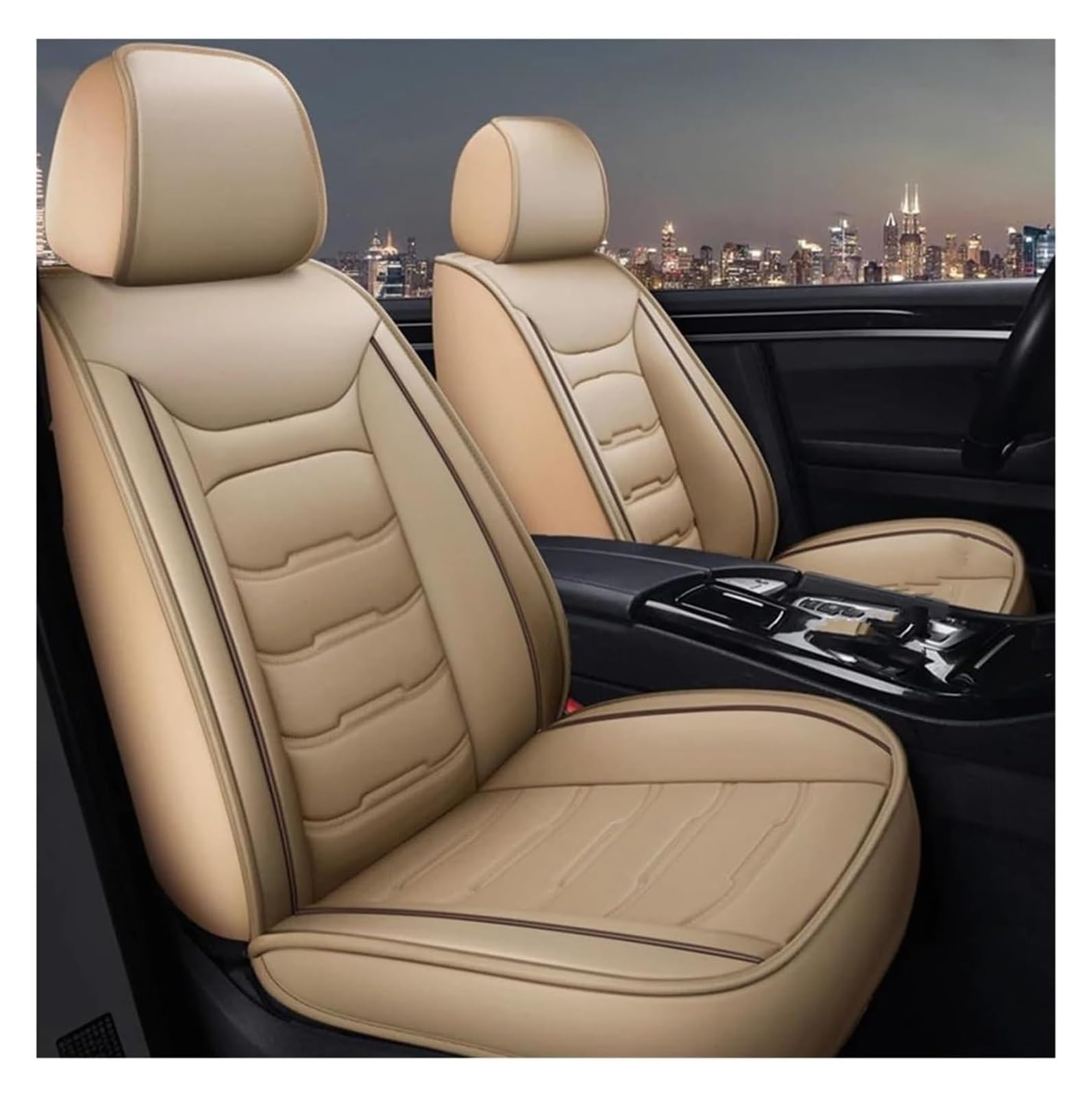 VKVZGPRARW Auto Sitzbezug Für M&ercedes Für GLA KLASSE W166 W167 GL Für GLB Für GLC Für GLE Für GLK Für GLS Autositzbezüge Innenzubehör(10) von VKVZGPRARW