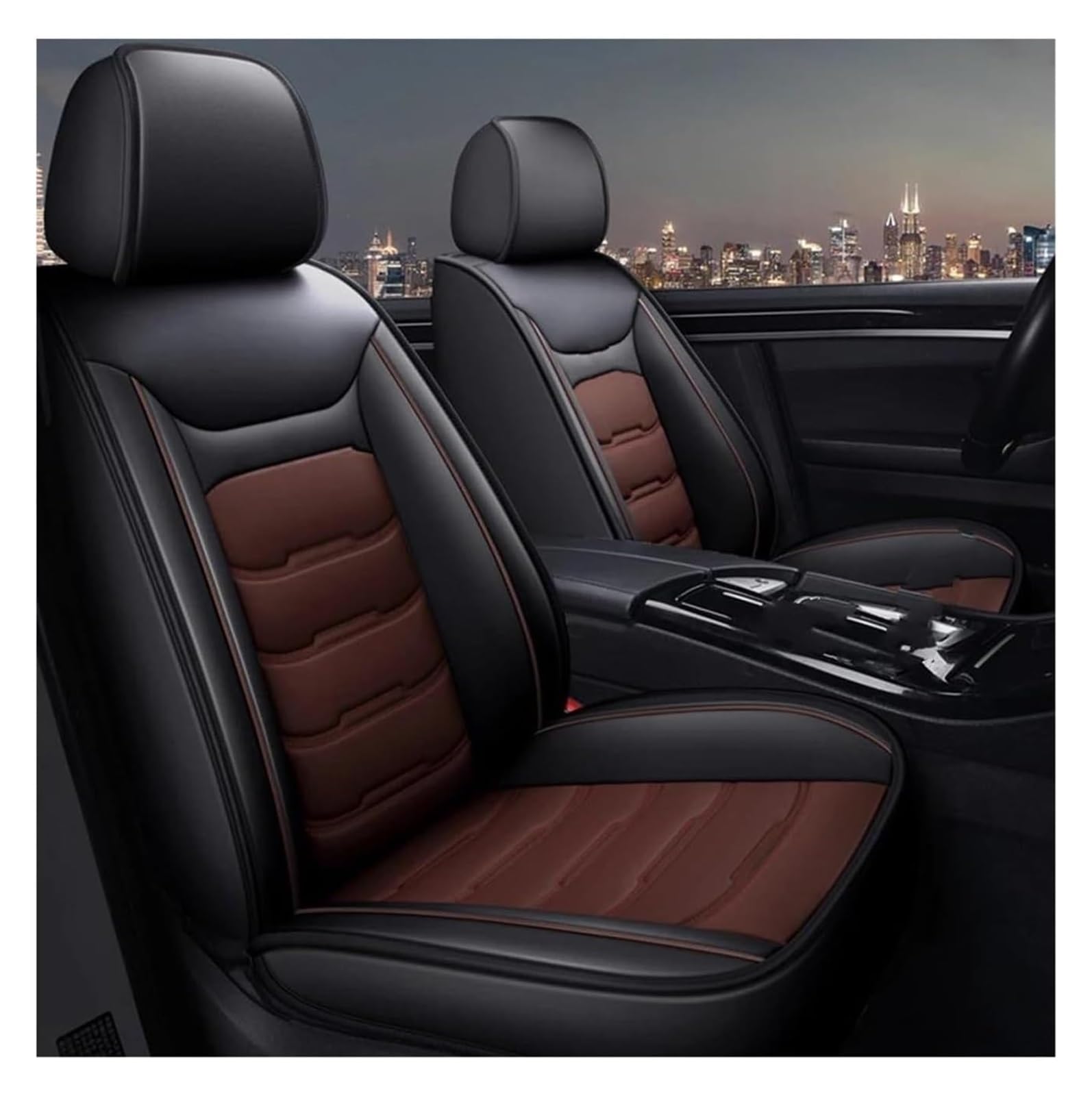 VKVZGPRARW Auto Sitzbezug Für M&ercedes Für GLA KLASSE W166 W167 GL Für GLB Für GLC Für GLE Für GLK Für GLS Autositzbezüge Innenzubehör(8) von VKVZGPRARW