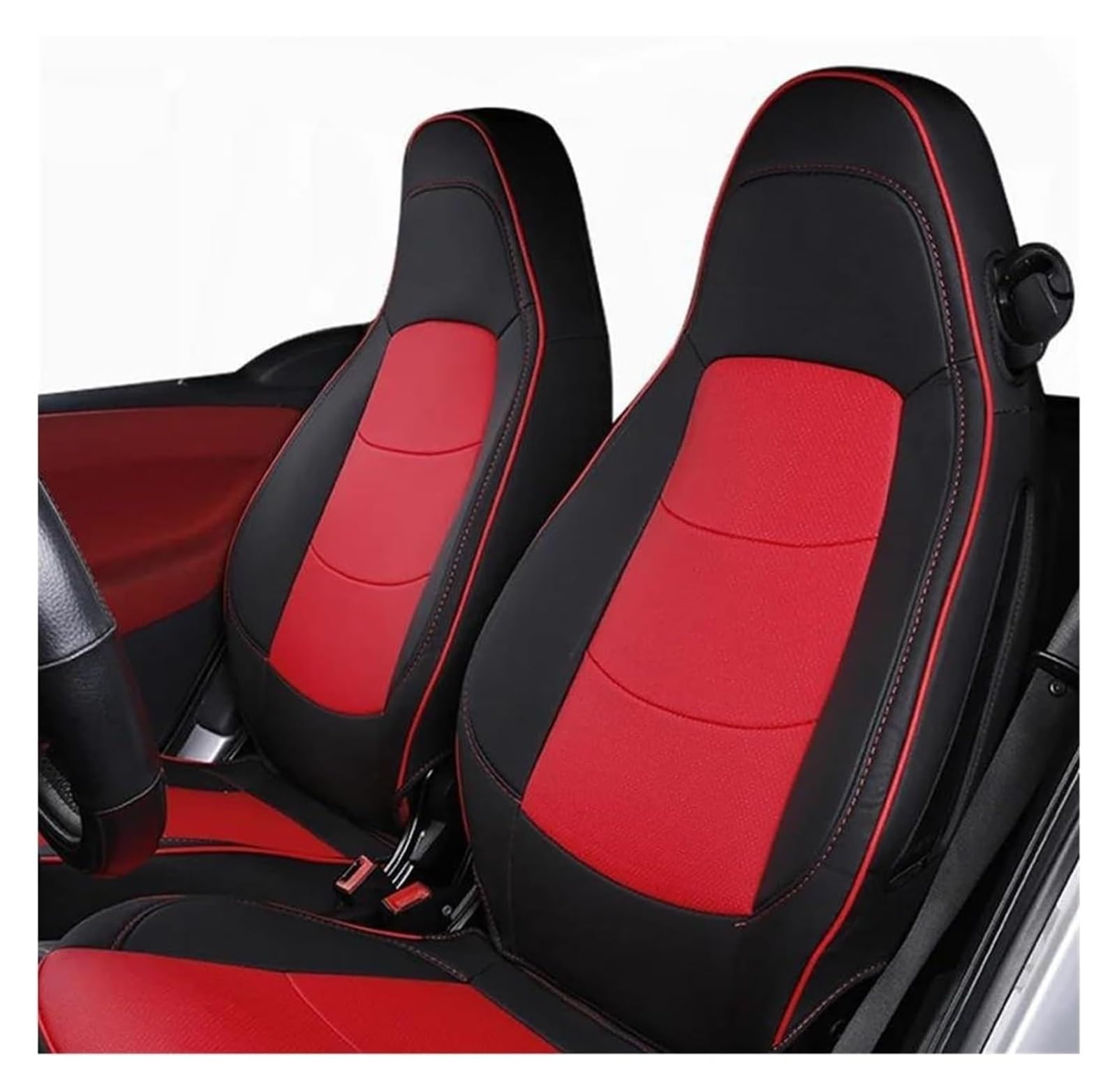 VKVZGPRARW Auto Sitzbezug Für M&ercedes Für Smart 451 452 450 453 Für Fortwo 2003-2024 Benutzerdefinierte Autositzbezüge Kissen Zubehör Autositzbezüge(5) von VKVZGPRARW