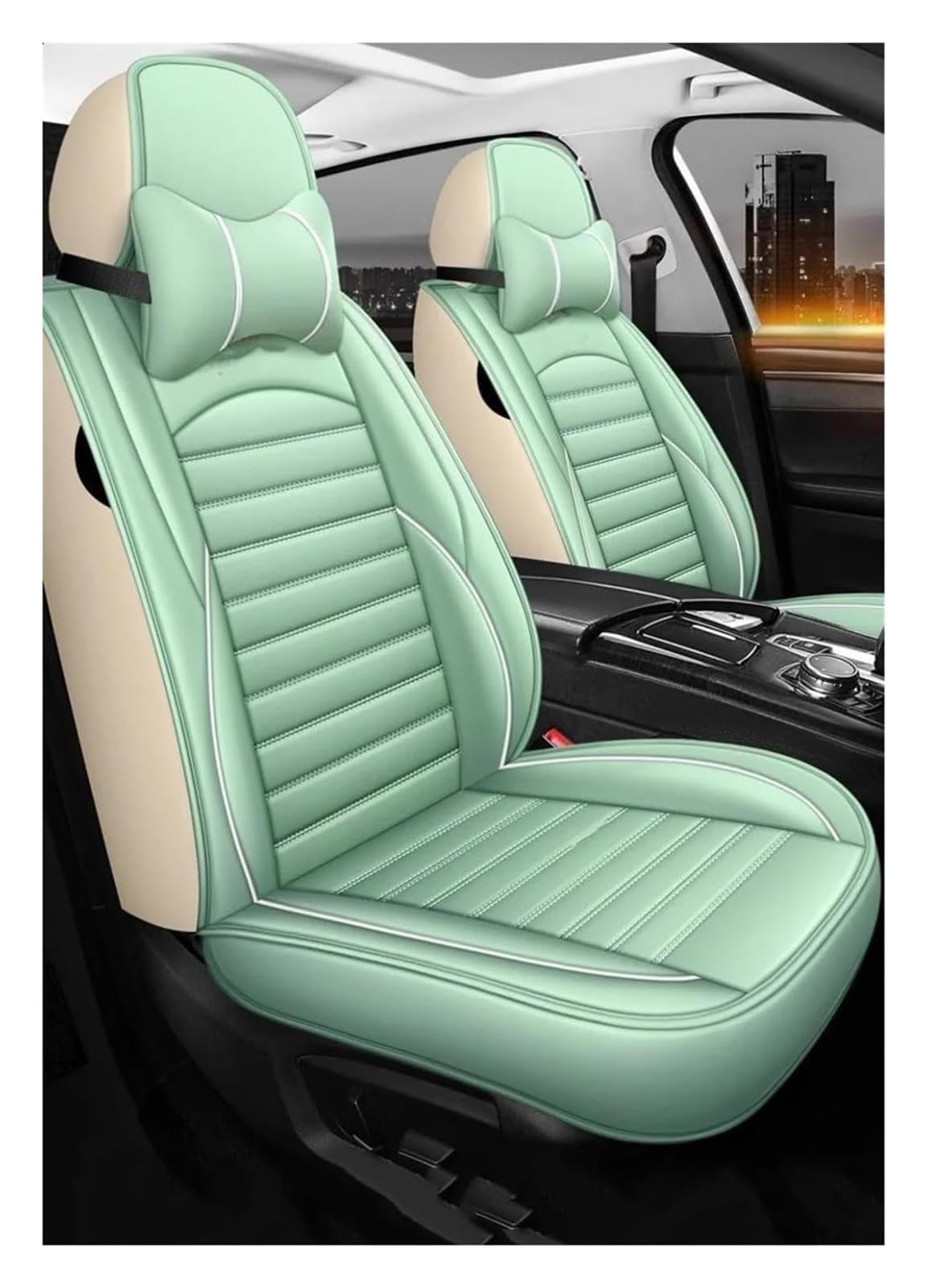VKVZGPRARW Auto Sitzbezug Für Mazda Für Mazda 3 Für Axela 2 5 6 8 Für Atenza CX-7 CX-3 MX-5 CX-8 CX-30 CX-5 CX-9 CX-4 Autositzbezüge Autositzbezüge(Green Pillow) von VKVZGPRARW