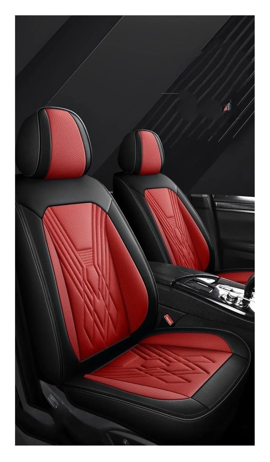 VKVZGPRARW Auto Sitzbezug Für Mazda Für Mazda 3 Für Axela 2 5 6 8 Für Atenza CX-7 CX-3 MX-5 CX-8 CX-30 CX-5 CX-9 CX-4 Autositzschutz Autositzbezug(Black Red 4pcs) von VKVZGPRARW
