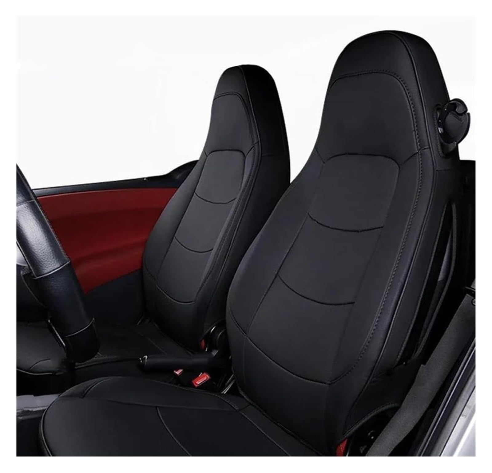 VKVZGPRARW Auto Sitzbezug Für Mercedes Für Smart 451 452 450 453 Für Fortwo 2003-2024 Autositzbezüge Benutzerdefinierte Schutz Kissen Zubehör(2) von VKVZGPRARW