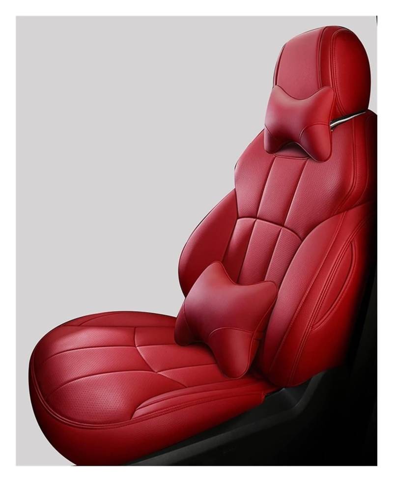VKVZGPRARW Auto Sitzbezug Für Mokka Für Meriva A Für Astra J Für Vivaro Custom Set Autositzbezüge Sitz Auto Ensemble Kissen Schutzhülle(rot,Deluxe Edition) von VKVZGPRARW