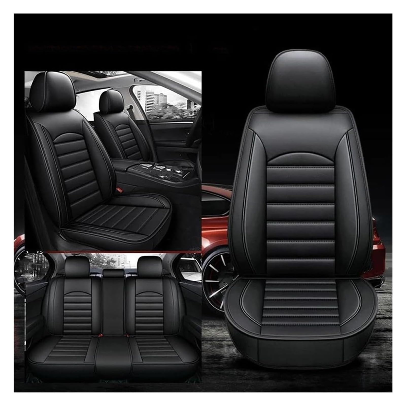 VKVZGPRARW Auto Sitzbezug Für Octavia A5 A7 Für Kodiaq Für Superb Für Wagon Für Fabia Für Rapid Für Yeti Für Combi Für Karop Autositzbezug(3) von VKVZGPRARW