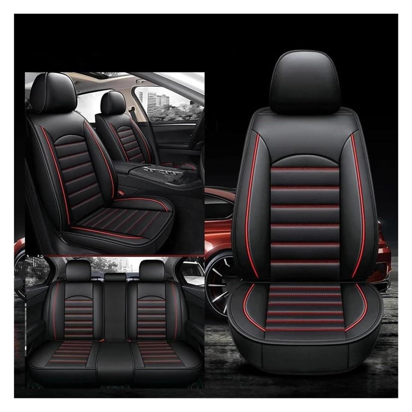 VKVZGPRARW Auto Sitzbezug Für Octavia A5 A7 Für Kodiaq Für Superb Für Wagon Für Fabia Für Rapid Für Yeti Für Combi Für Karop Autositzbezug(5) von VKVZGPRARW