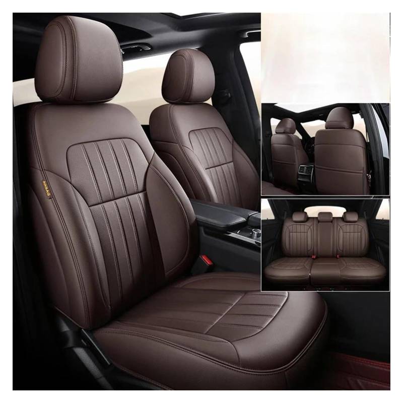 VKVZGPRARW Auto Sitzbezug Für Qashqai J11 Für Navara D40 Für March Für X Trail T32 T31 Für Patrol Für Versa Für Tiida Für Kicks Custom Auto Sitzbezüge(Coffee) von VKVZGPRARW