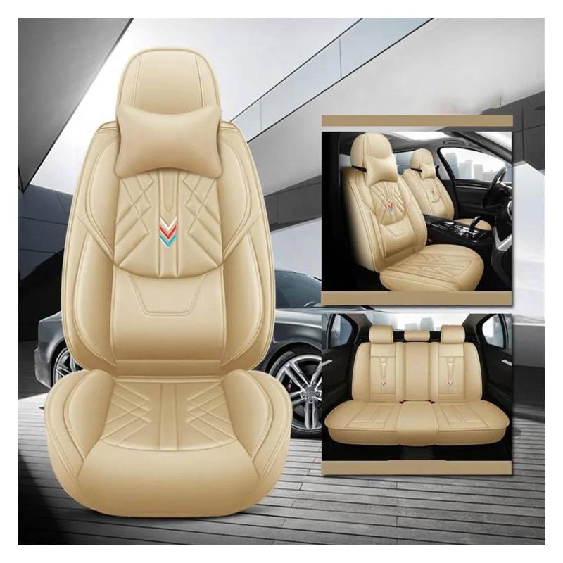 VKVZGPRARW Auto Sitzbezug Für Renegade Für Haval Für Dargo F7X Für A6 C7 A6 4F Für Hyundai Für Sonata Für Sonic Autositzbezüge Vollen Satz(Beige B) von VKVZGPRARW