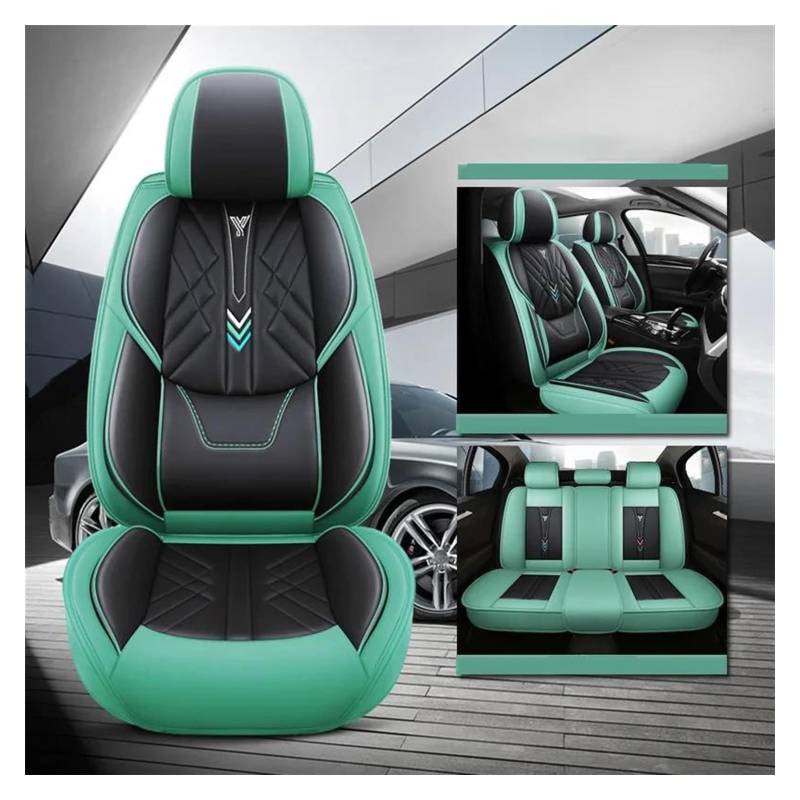 VKVZGPRARW Auto Sitzbezug Für Renegade Für Haval Für Dargo F7X Für A6 C7 A6 4F Für Hyundai Für Sonata Für Sonic Autositzbezüge Vollen Satz(Green A) von VKVZGPRARW