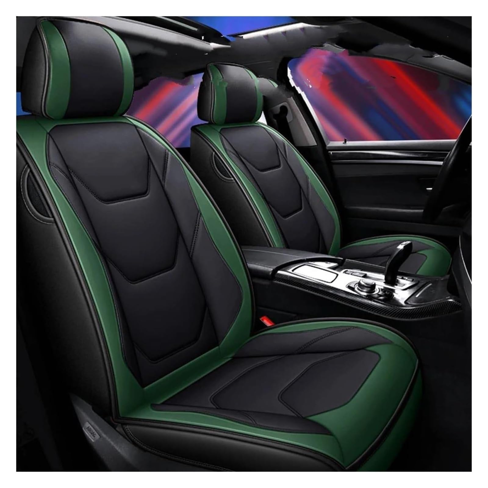 VKVZGPRARW Auto Sitzbezug Für Sonic Für Spark Für Equinox Für Malibu Autositzbezüge Autositzbezug Autositzbezüge Leder(Grün) von VKVZGPRARW