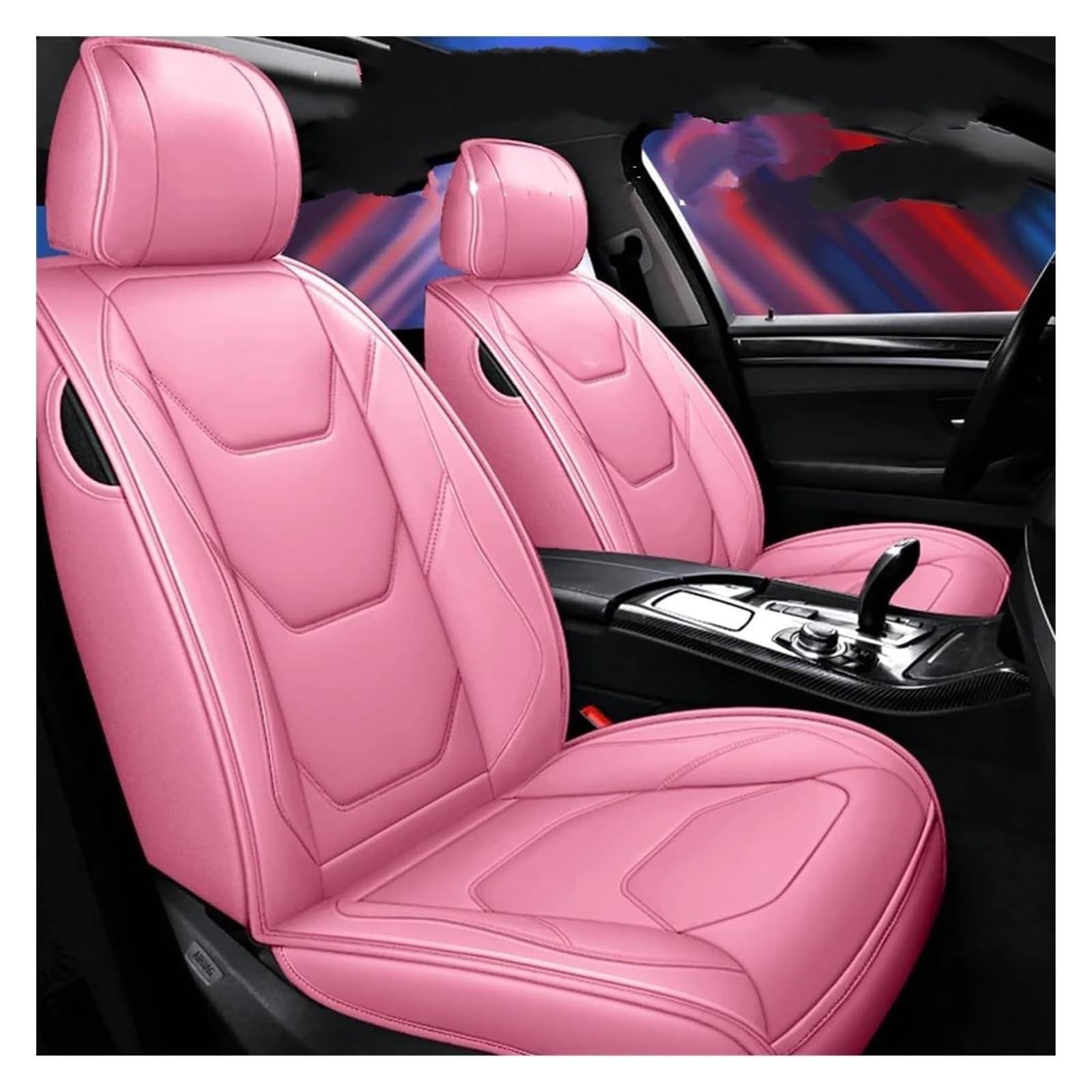 VKVZGPRARW Auto Sitzbezug Für Sonic Für Spark Für Equinox Für Malibu Autositzbezüge Autositzbezug Autositzbezüge Leder(Rosa) von VKVZGPRARW