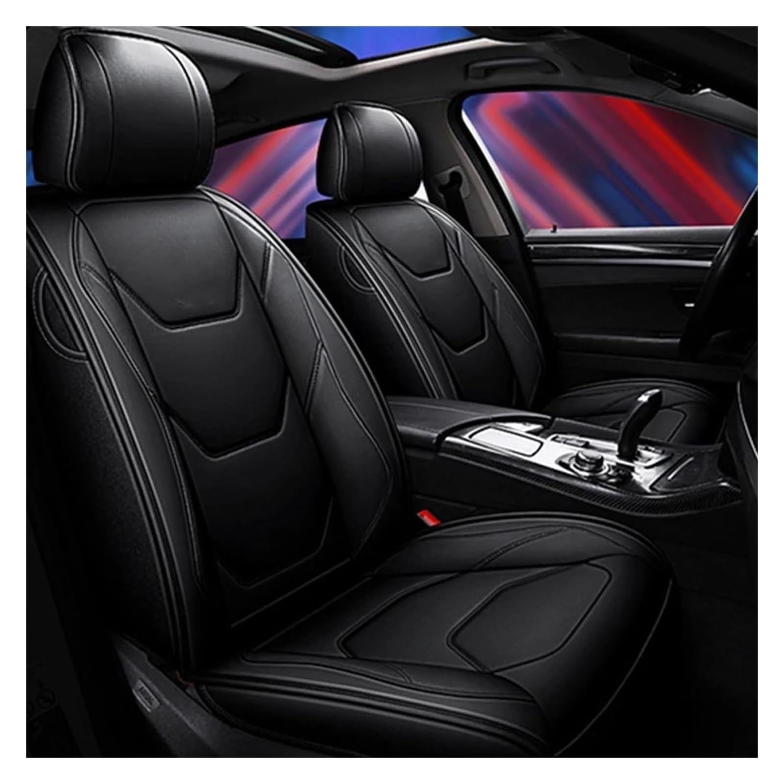 VKVZGPRARW Auto Sitzbezug Für Sonic Für Spark Für Equinox Für Malibu Autositzbezüge Autositzbezug Autositzbezüge Leder(Schwarz) von VKVZGPRARW