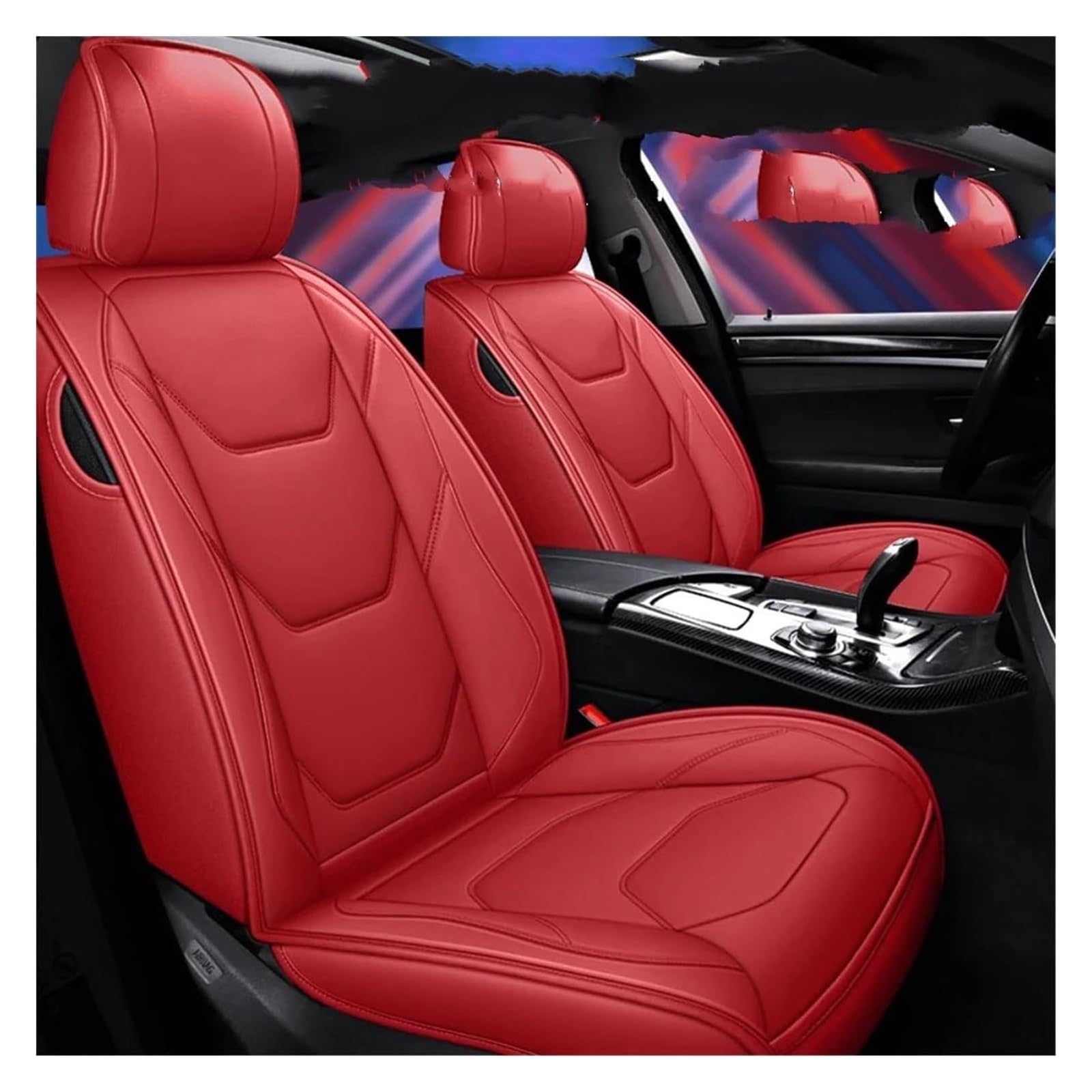VKVZGPRARW Auto Sitzbezug Für Sonic Für Spark Für Equinox Für Malibu Autositzbezüge Autositzbezug Autositzbezüge Leder(rot) von VKVZGPRARW