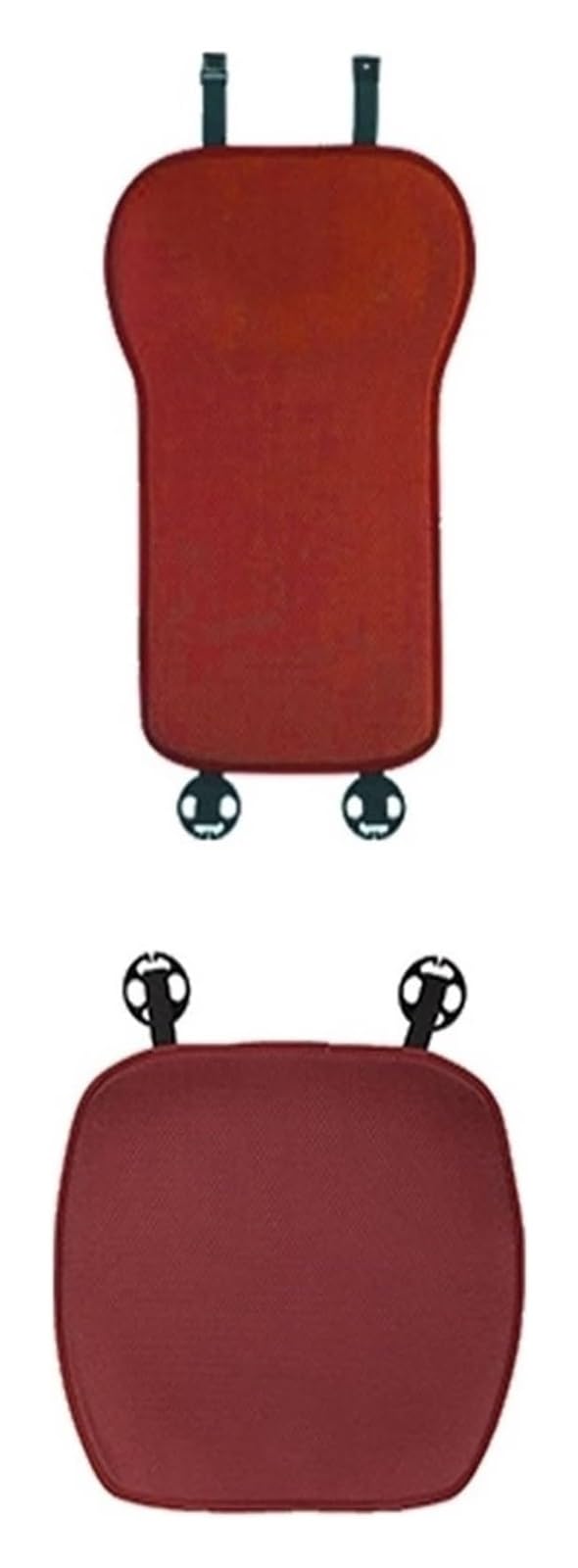 VKVZGPRARW Auto Sitzbezug Für T&oyota Für Avalon Für Prado Für Etios Für Hilux Für Yaris Für Raize Für Voxy Autositzbezüge Kissen Set Protector Mat Pad(Single Seat Red) von VKVZGPRARW