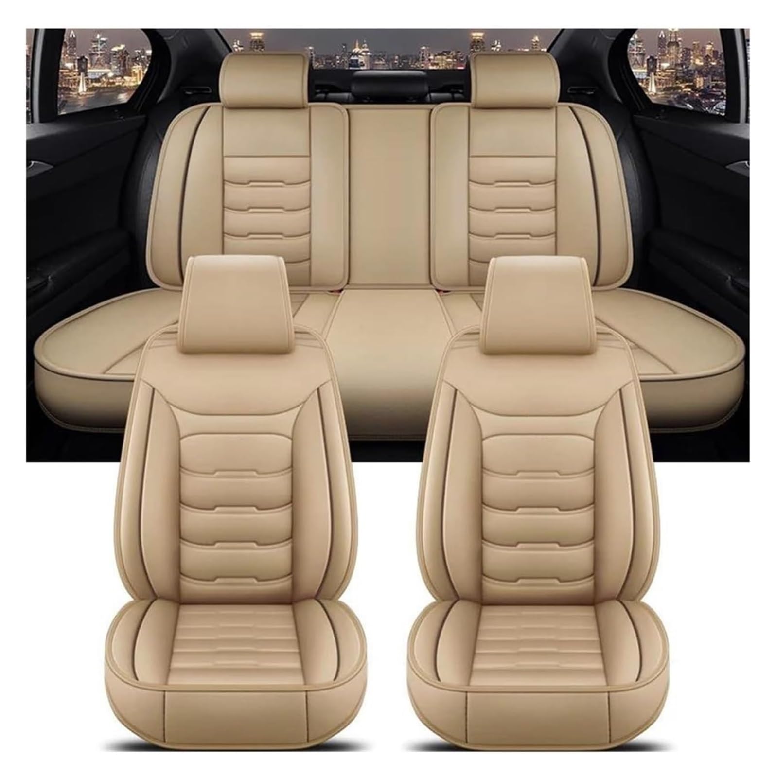 VKVZGPRARW Auto Sitzbezug Für T&oyota Für Corolla Für Yaris Für Prius Für Vios Für Kluger Für Sequoia Für Rush Für Avalon Für Avanza Zubehör Auto Sitz Abdeckung(1) von VKVZGPRARW