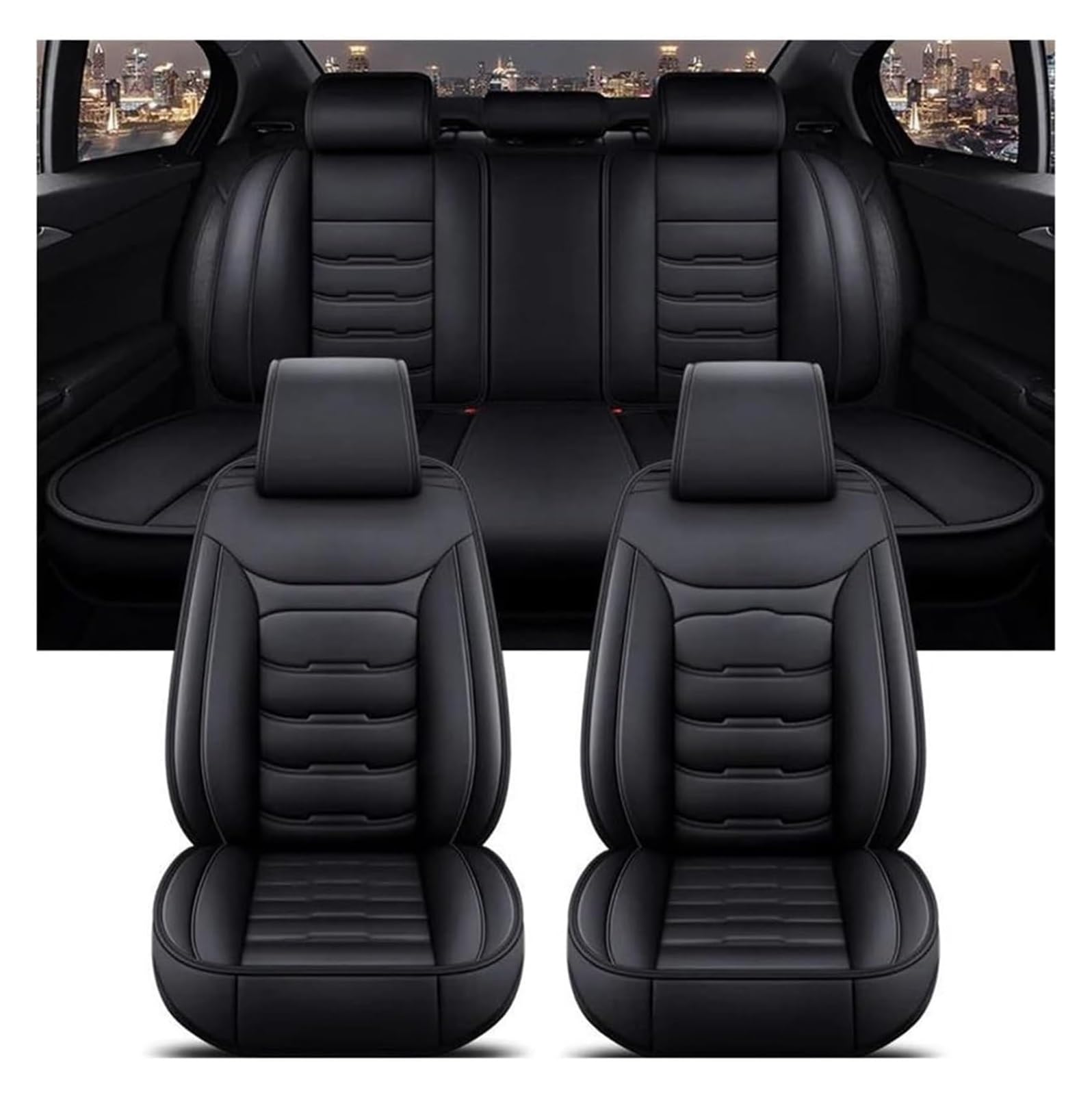 VKVZGPRARW Auto Sitzbezug Für T&oyota Für Corolla Für Yaris Für Prius Für Vios Für Kluger Für Sequoia Für Rush Für Avalon Für Avanza Zubehör Auto Sitz Abdeckung(3) von VKVZGPRARW