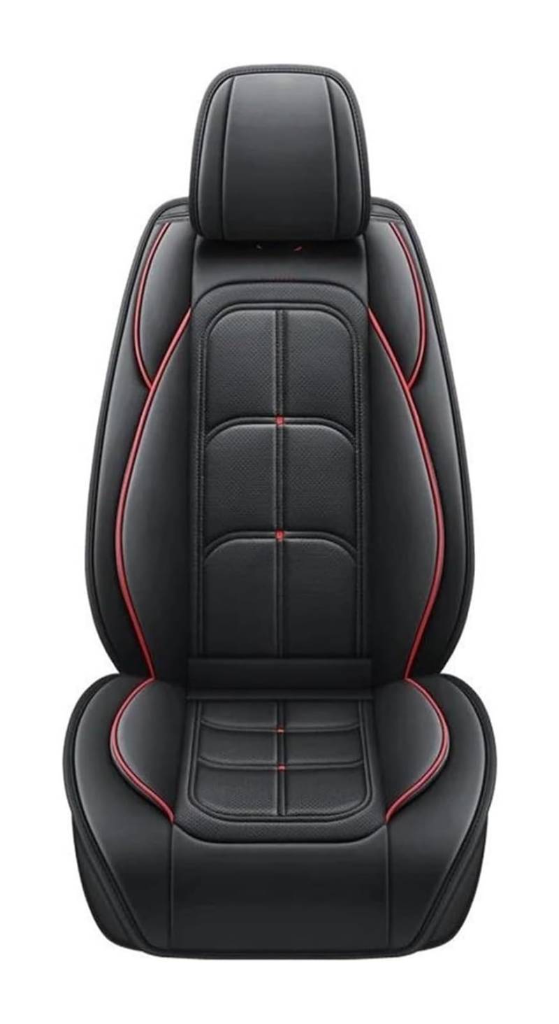 VKVZGPRARW Auto Sitzbezug Für T&oyota Für Harrier Für FJ Für Cruiser Für Mark X Für Premio Autositzbezüge Autositzbezug Autositzbezüge Universal(Black Red 4pcs) von VKVZGPRARW