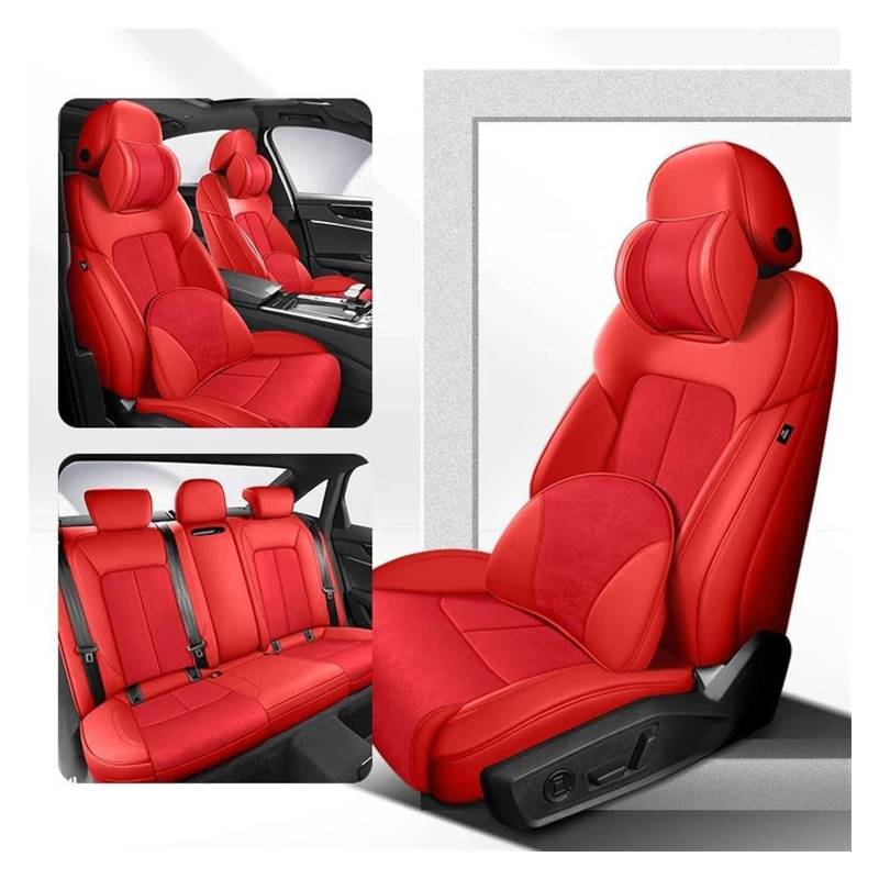 VKVZGPRARW Auto Sitzbezug Für VW Für G&olf 4 5 7 8 Für G&olf GTI Auto Innenschutz Autositzbezüge Benutzerdefinierte Leder All Inclusive Autositzbezug(Color 11) von VKVZGPRARW