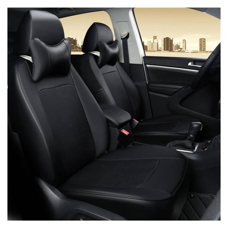 VKVZGPRARW Auto Sitzbezug Für Wrangler JK 2007-2017 Autositz Set Sitzkissen Abdeckung Schutz Maßgeschneiderte Set Auto Sitzbezug Set(Schwarz,Standard Edition) von VKVZGPRARW