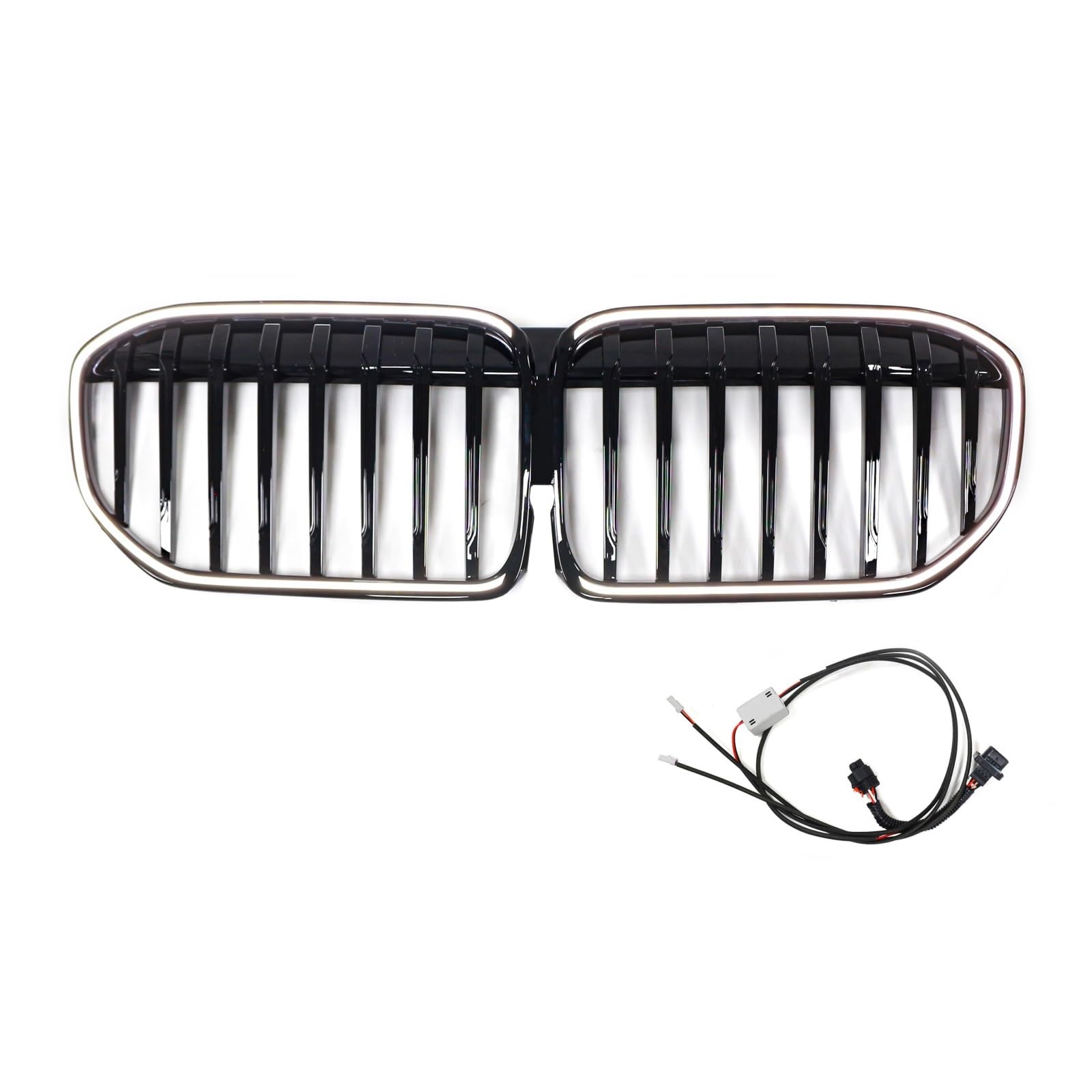 Kompatibel Mit 7er G11 LCI 2020 2021 2022 2023, Auto, Glänzend, Schwarz, Vorne, Niere, Einzeiliger Kühlergrill, Vordere Stoßstange, Renngitter Kühlergrill Doppelsteg Kompatibel Mit 7er G11 LCI 2020 2021 2022 2023, Auto, Glänzend, Schwarz, Vorne, Niere, Einzeiliger Kühlergrill, Vordere Stoßstange, Renngitter Kühlergrill Doppelsteg von VNABIA
