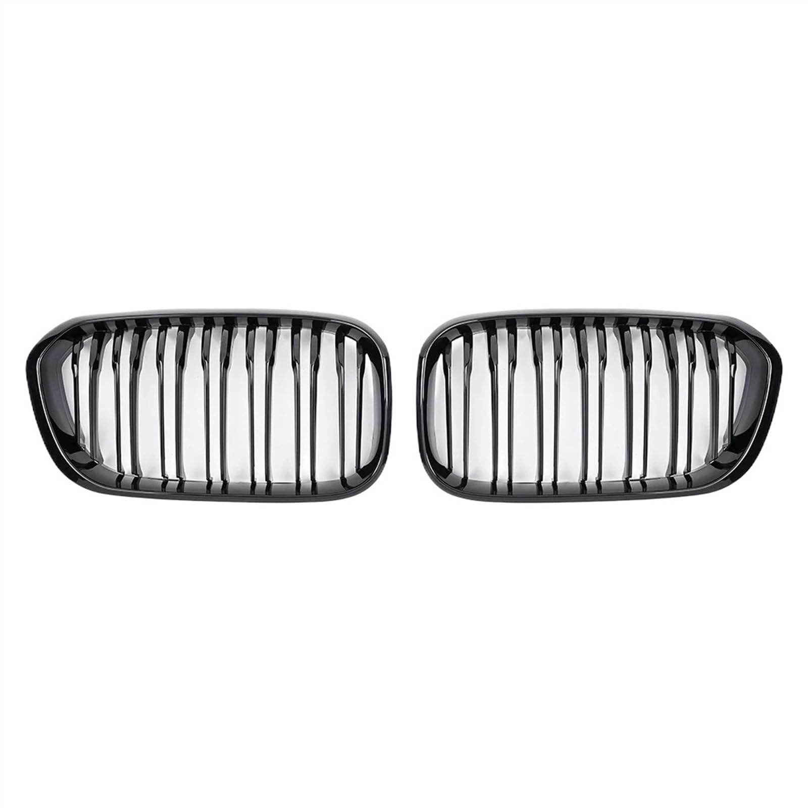 VNABIA Kompatibel Mit 1er F20 F21 120i LCI 2015 2016 2017 2018 2019 Auto Frontstoßstange Nierengrill Frontkühlerschutzgitter Kühlergrill Doppelsteg(Glossy Black) von VNABIA