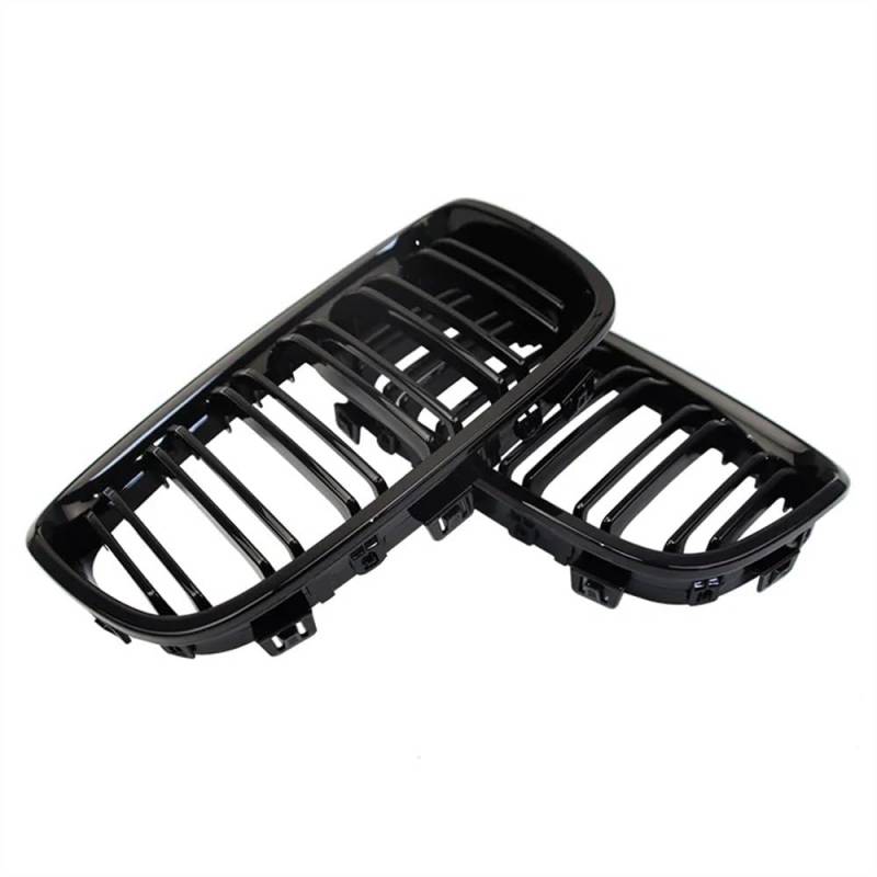 VNABIA Kompatibel Mit 1er F20 F21 2011 2012 2013 2014 Auto Frontstoßstange Nieren Doppellamellengitter Renngrills Ersatz Glanzschwarz Kühlergrill Doppelsteg von VNABIA