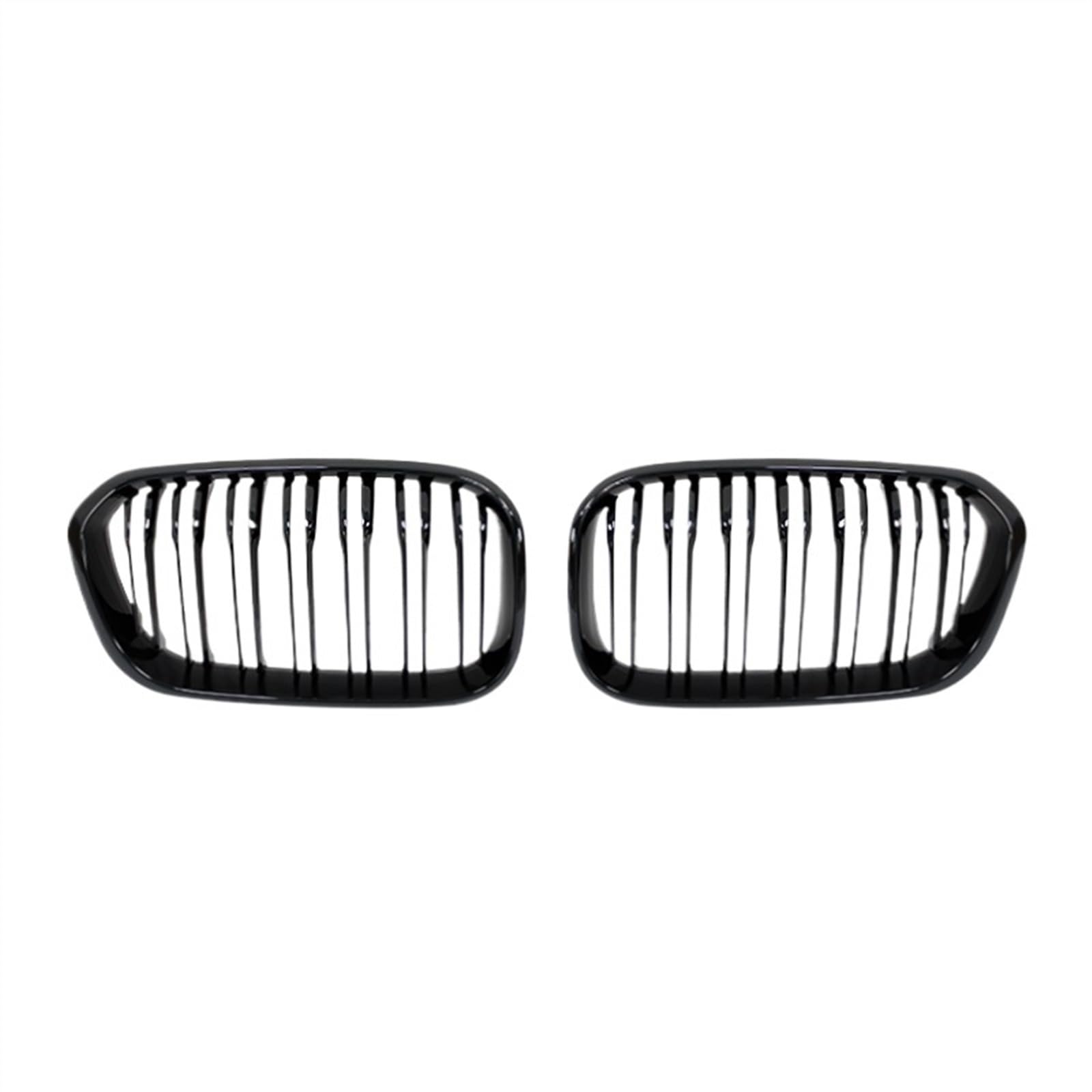 VNABIA Kompatibel Mit 1er F20 F21 2015 2016 2017 2018 2019 Doppellamellen-Ersatzgrill Auto-Frontstoßstangengitter Nieren-Renngrill Kühlergrill Doppelsteg(Gloss Black) von VNABIA