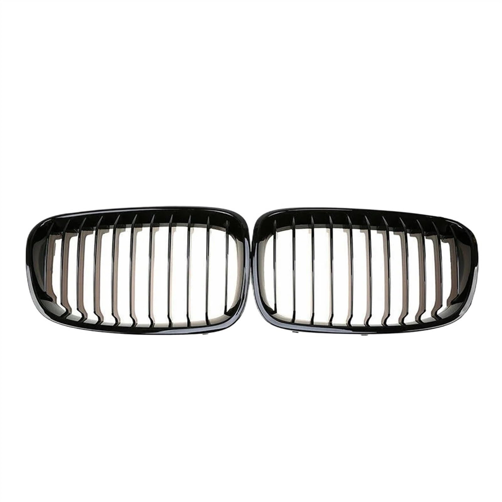 VNABIA Kompatibel Mit 1er F20 M140i 118d F21 2012 2013 2014 Front Diamonds Style Grille Zubehör Front Kühlergrills Ersetzen Kühlergrill Doppelsteg(Single-Gloss Black) von VNABIA