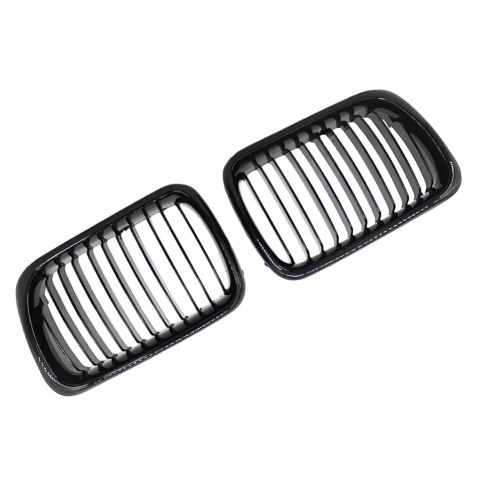 VNABIA Kompatibel Mit 3er E36 M3 1990 1991 1992 1993 1994 1995 1996 1997 1998 Auto-Fronthauben-Nierengrill OEM: 51138195152 51138195151 Kühlergrill Doppelsteg(Gloss Black) von VNABIA