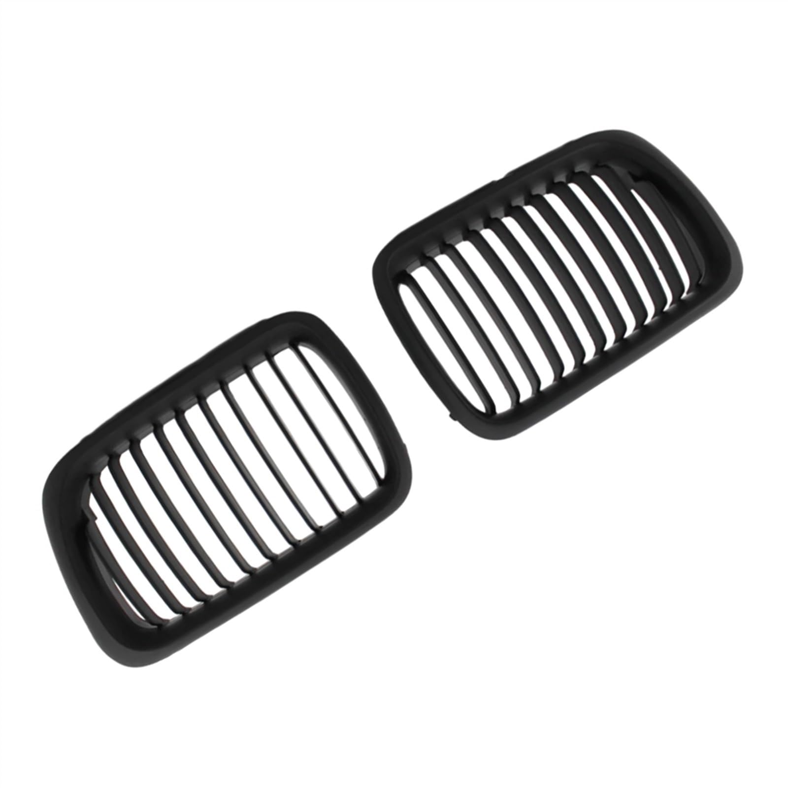 VNABIA Kompatibel Mit 3er E36 M3 1990 1991 1992 1993 1994 1995 1996 1997 1998 Auto-Fronthauben-Nierengrill OEM: 51138195152 51138195151 Kühlergrill Doppelsteg(Matte Black) von VNABIA