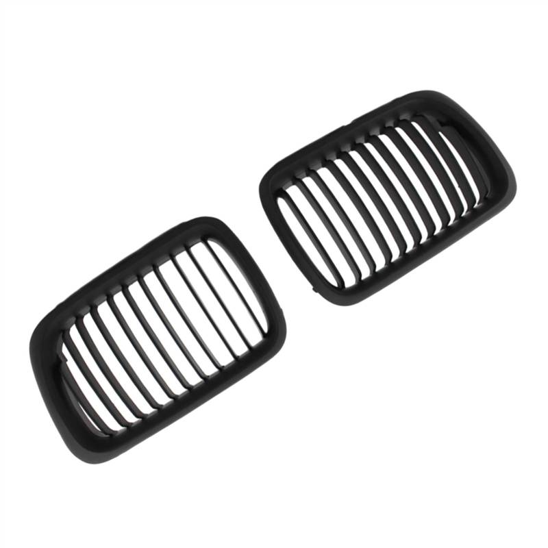 VNABIA Kompatibel Mit 3er E36 M3 1990 1991 1992 1993 1994 1995 1996 1997 1998 Auto-Fronthauben-Nierengrill OEM: 51138195152 51138195151 Kühlergrill Doppelsteg(Matte Black) von VNABIA