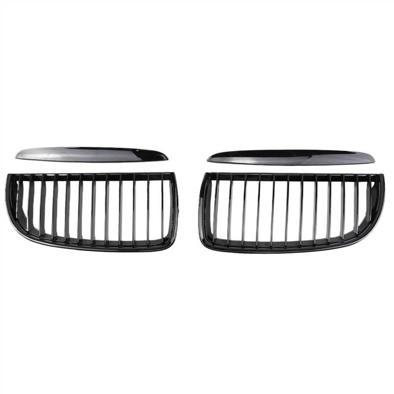 VNABIA Kompatibel Mit 3er E90 323I 328I 335I 330I 325I 2005-2008 Auto-Einzelliniengrill OEM: 51137120007 51137120008 51137117241 51137117242 Kühlergrill Doppelsteg von VNABIA