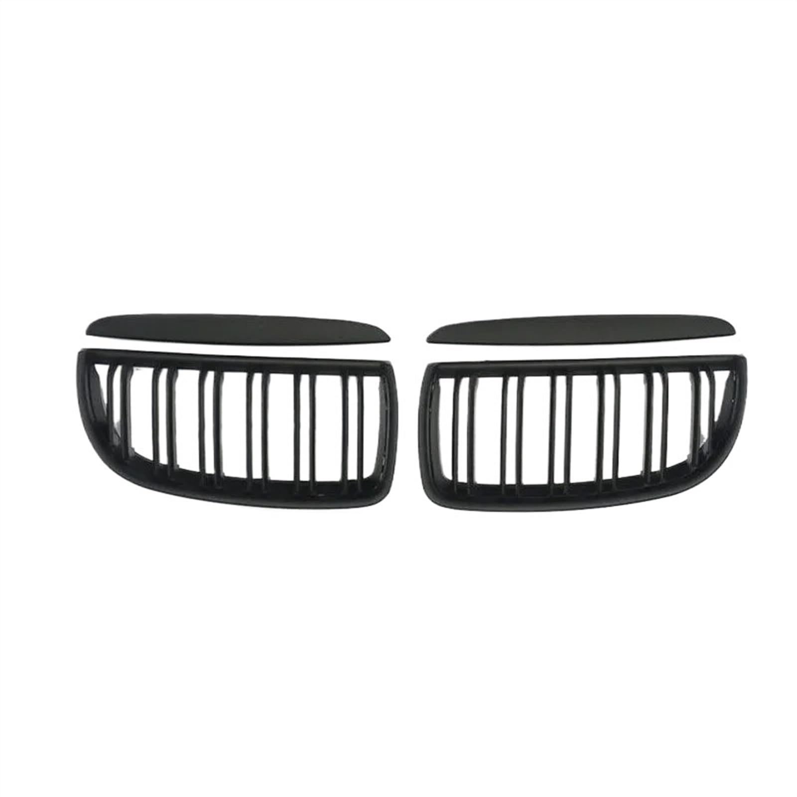 VNABIA Kompatibel Mit 3er E90 E91 2005 2006 2007 2008 Auto-Frontstoßstangengrill Auto-Frontkühlergrill Nieren-Doppelliniengitter Kühlergrill Doppelsteg(Matt Black) von VNABIA