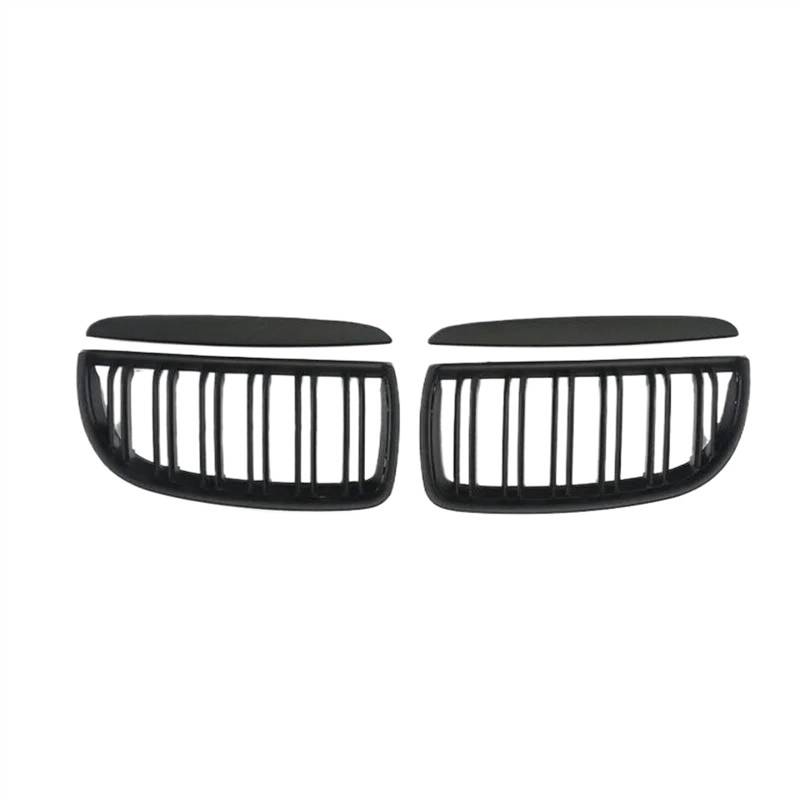 VNABIA Kompatibel Mit 3er E90 E91 2005 2006 2007 2008 Auto-Frontstoßstangengrill Auto-Frontkühlergrill Nieren-Doppelliniengitter Kühlergrill Doppelsteg(Matt Black) von VNABIA