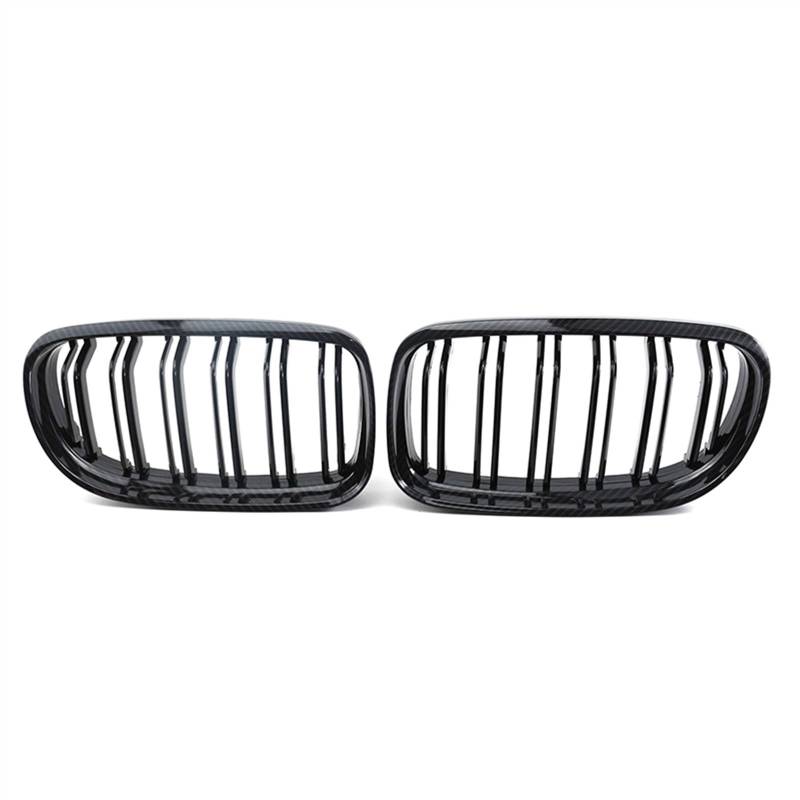 VNABIA Kompatibel Mit 3er E90 E91 LCI 325i 328i 335i 335xi 330i 330xi 2009 2010 2011 2012 Auto-Frontnierengrill Frontstoßstangengrill Kühlergrill Doppelsteg(Carbon Fiber) von VNABIA