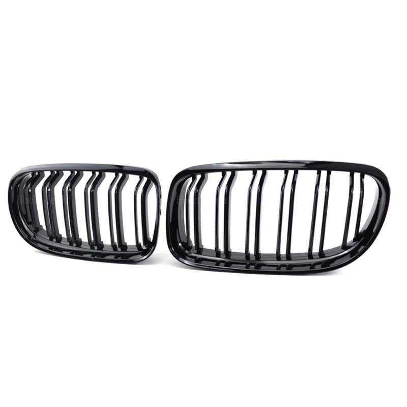 VNABIA Kompatibel Mit 3er E90 E91 LCi 2009 2010 2011 2012, Auto-Kühlergrill, Vordere Niere, Glänzend, Zweizeilige Doppellamellen, Auto-Frontstoßstangengrill Kühlergrill Doppelsteg von VNABIA