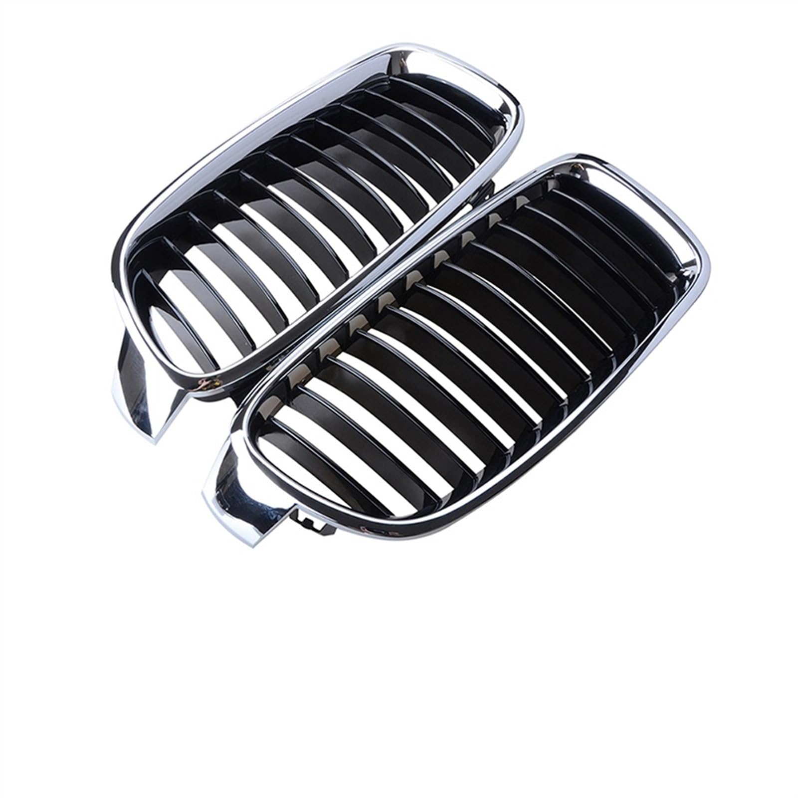 VNABIA Kompatibel Mit 3er F30 F31 F35 2012 2013 2014 2015 2016 2017 2018 2019 Doppellamellen-Frontnieren-Stoßstangengrills Autozubehör Kühlergrill Doppelsteg(Grille Hood 2) von VNABIA