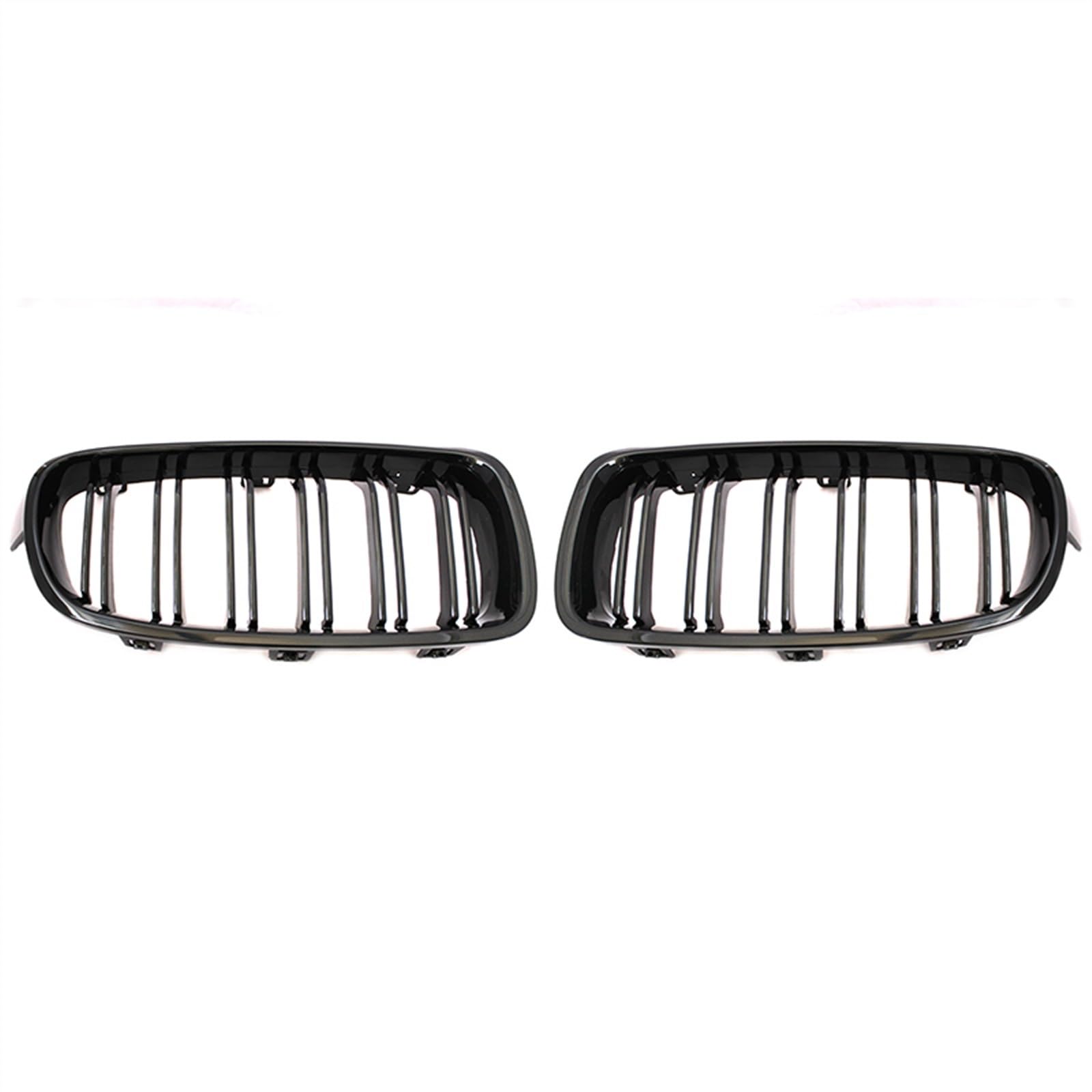 VNABIA Kompatibel Mit 3er F30 F31 F35 320i 325i 328i 2012 2013 2014 2015 2016 2017 2018 Auto-Styling Frontnierengrill Doppellamellengrill Kühlergrill Doppelsteg(Black) von VNABIA