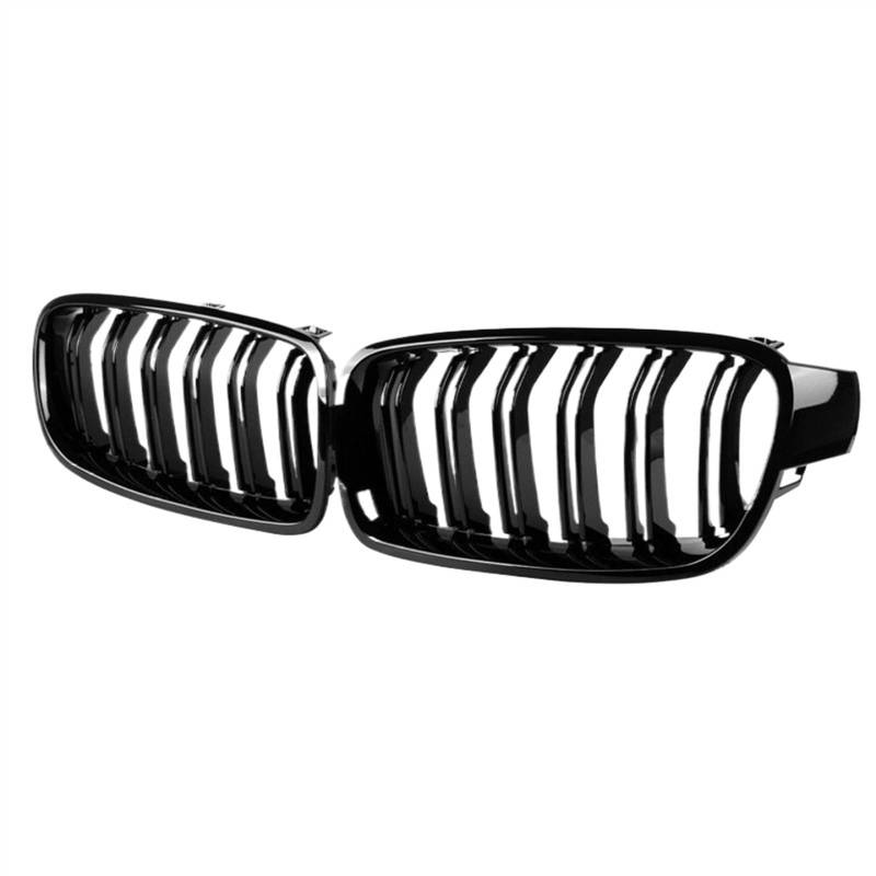 VNABIA Kompatibel Mit 3er F30 F31 F35 330d 328i 335i 320d 340i 2013 2014 2015 2016 2017 2018 2019 Auto Front Nierengrill Racing Grills Kühlergrill Doppelsteg von VNABIA