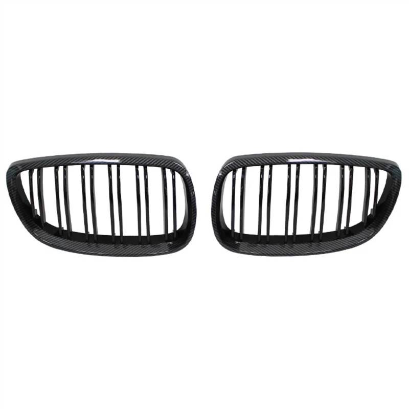 VNABIA Kompatibel Mit 3er M3 E92 E93 2008 2009 2010 2011 2012 2013 Doppelsteg-Nierengrill, Car-Styling, Renngitter, Ersatzteil Kühlergrill Doppelsteg(Carbon Fiber) von VNABIA